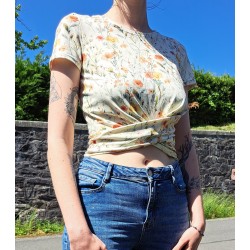 Top Noué Femme Fleuris