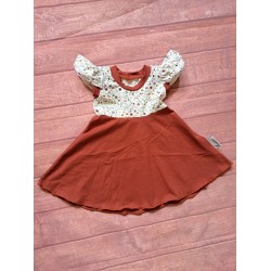 Robe Fleurs Brique